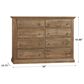 Viceray Collections Carlisle 8-Drawer Dresser in Warm Natural, , large