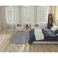 Nourison Courtyard Ivory and Blue 5" x 8" Oval Indoor/Outdoor Area Rug, , large