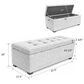 Sanford Esplanade Bed Bench in Ivory, , large