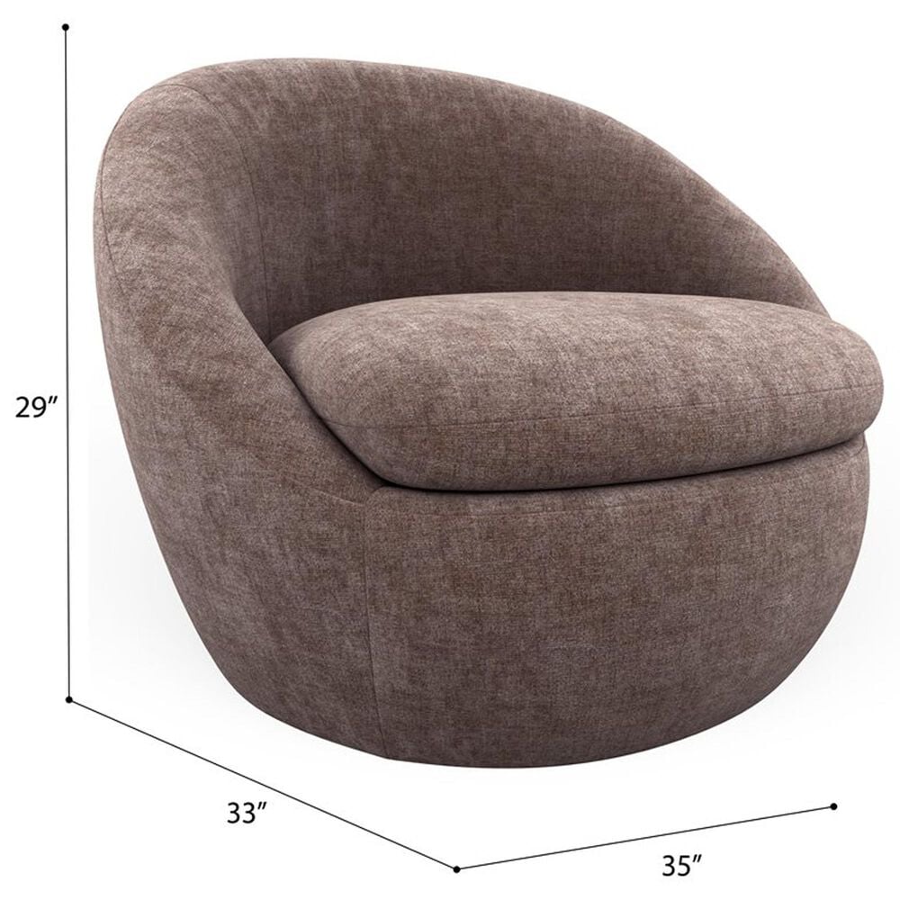 Golden Wave Furniture Blossom Swivel Chair in Rose, , large