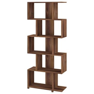 Dayton Petrolina Z-Shelf with 5 Shelves in Nut Brown, , large