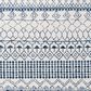 Safavieh Tulum  10" x 14" Ivory and Navy Area Rug, , large
