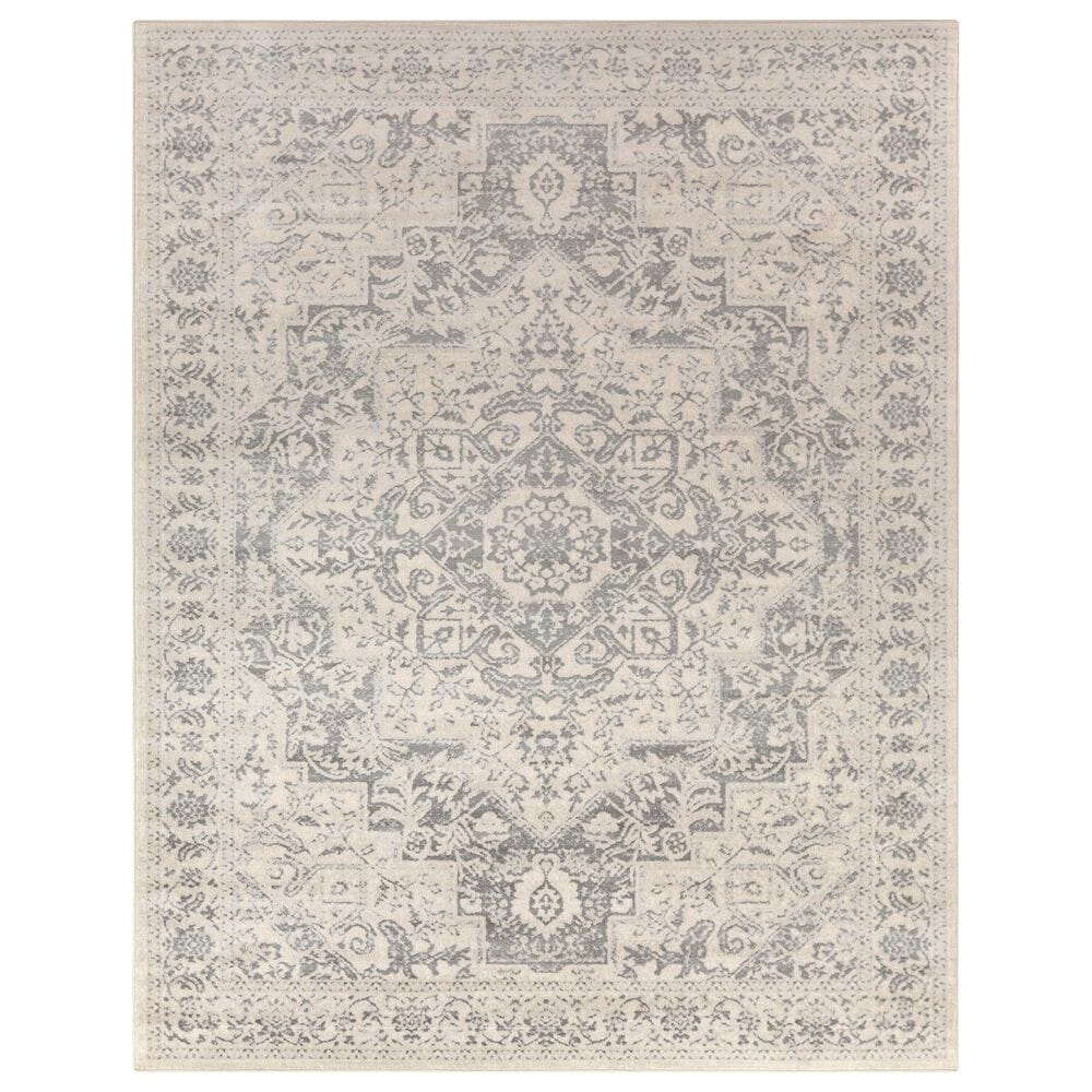 Surya Monaco MOC-2315 6"9" x 9"9" Silver Gray and Cream Area Rug, , large