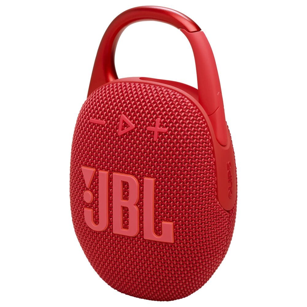 JBL Clip 5 Portable Waterproof Bluetooth Speaker in Red, , large