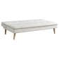 Lifestyle Solutions Tatum Convertible Sofa with Cream Cushion in Brown, , large