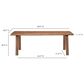 Moe"s Home Collection Malibu Dining Table in Brown - Table Only, , large