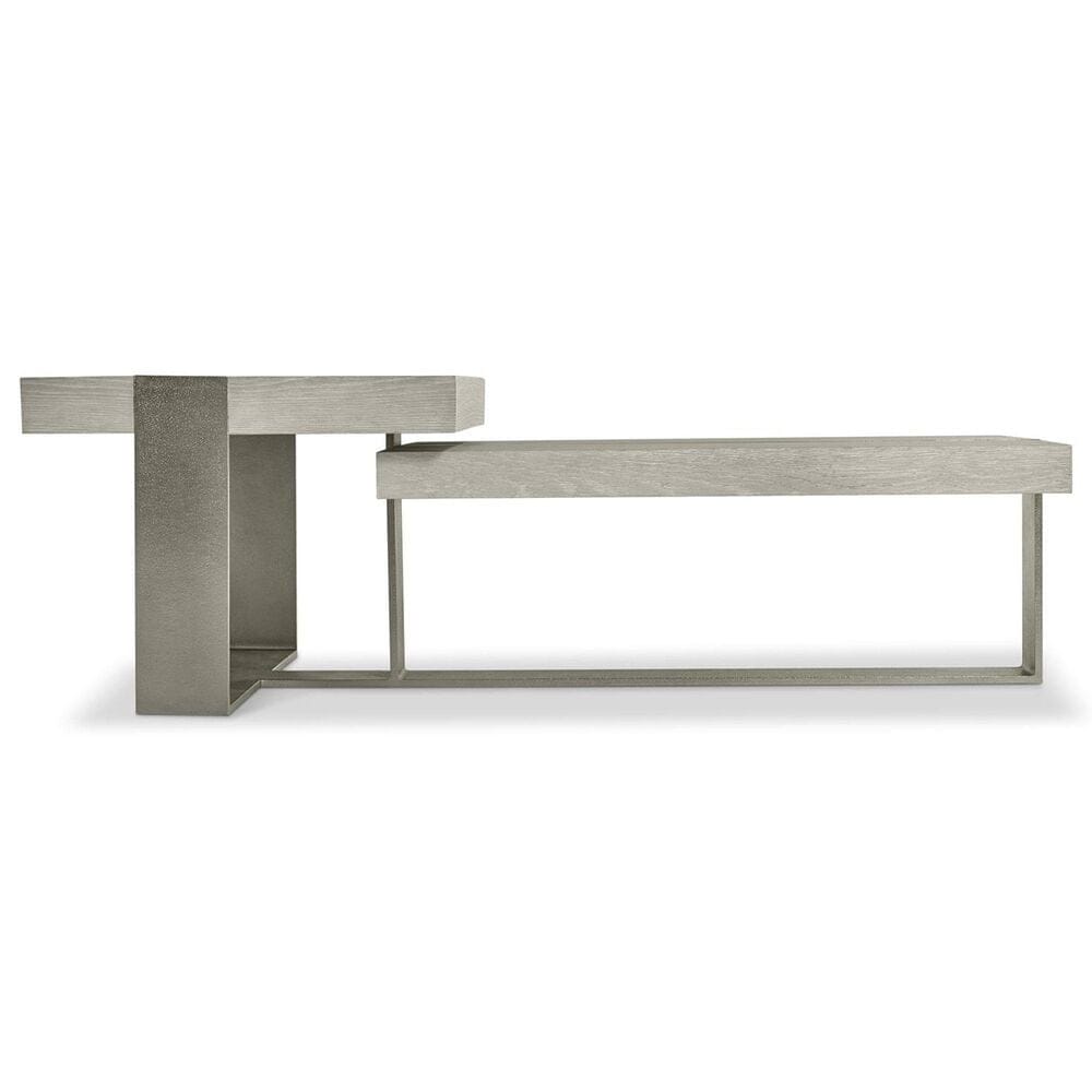 Bernhardt Tempo Cocktail Table in Larza and Satin Nickel, , large