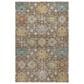 Dalyn Rug Company Silk Road Mocha, Ivory, Gold, Blue, Copper, Aloe and Gray 6"6" x 9"6" Area Rug, , large