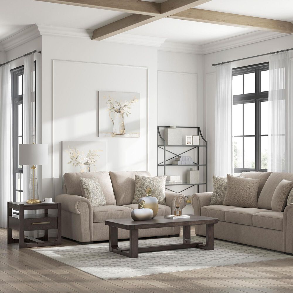 Ashley Sararose Stationary Loveseat in Heather, , large