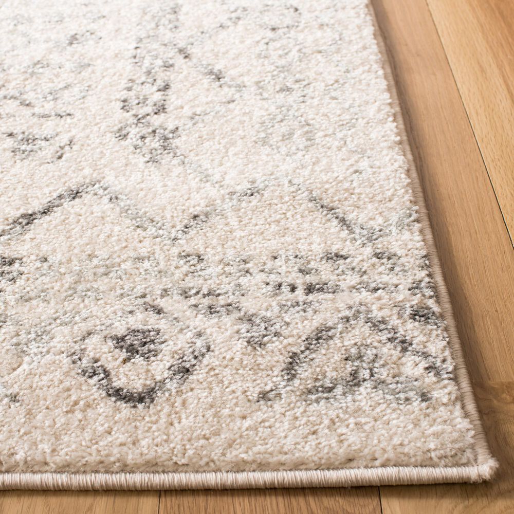 Safavieh Tulum Traditional  2&#39; x 11&#39; Ivory and Grey Runner, , large
