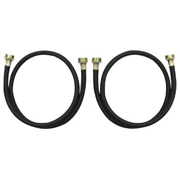Whirlpool 2-Pack 4" Residential Washer Hoses in Black, , large