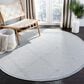 Safavieh Bermuda BMU811M 6"7" Round Light Blue and Ivory Indoor/Outdoor Area Performance Rug, , large
