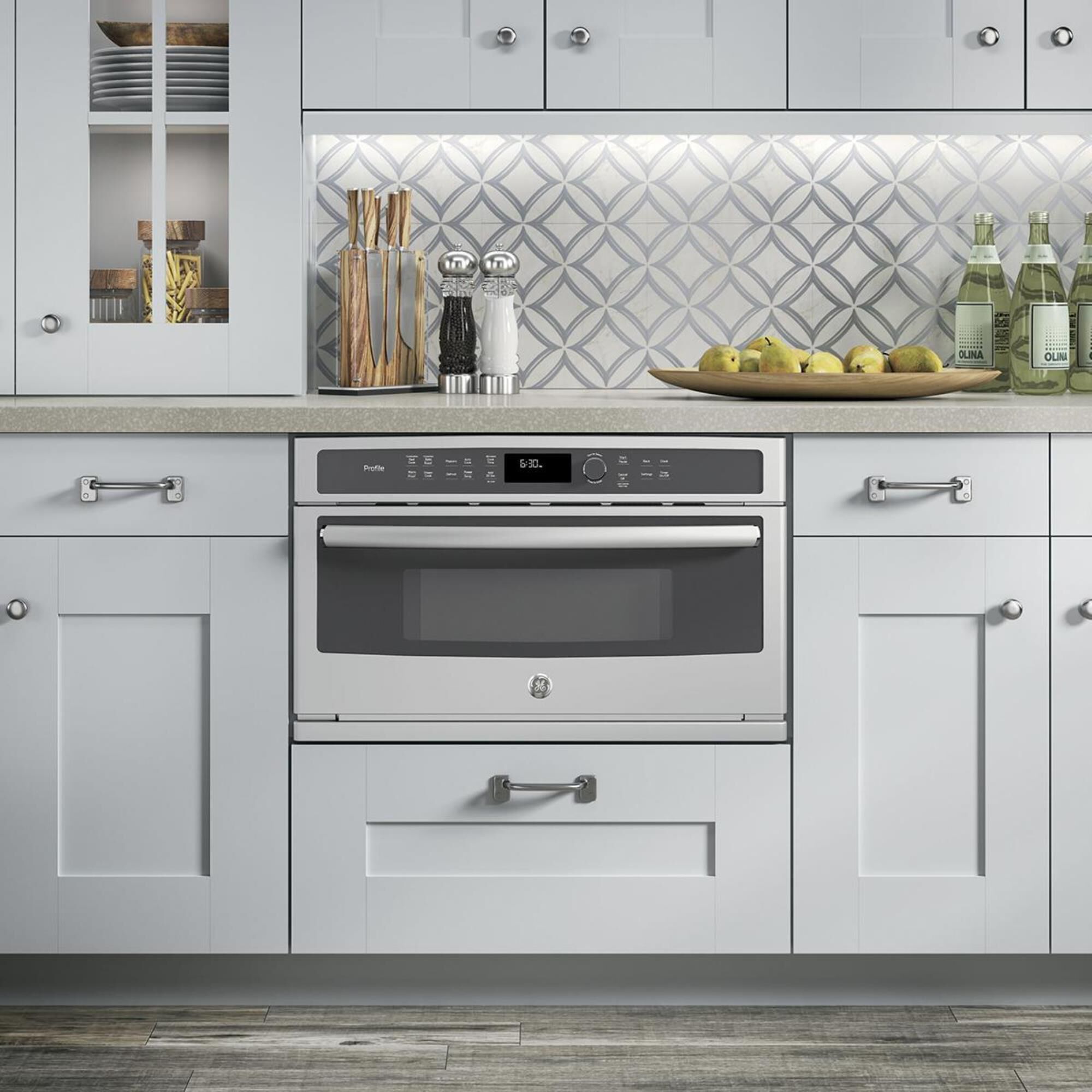 GE Profile 1.7 Cu. Ft. Convection Built In Microwave Oven in
