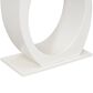 Hearth and Haven Mirod Console Table with Egg-Shaped Base in Beige, , large