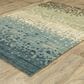 Oriental Weavers Reed 9"10" x 12"10" Blue and Brown Area Rug, , large