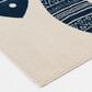 Central Oriental Terrace Tropic Friendly Fish 7"10" x 9"10" Snow and Sapphire Area Rug, , large