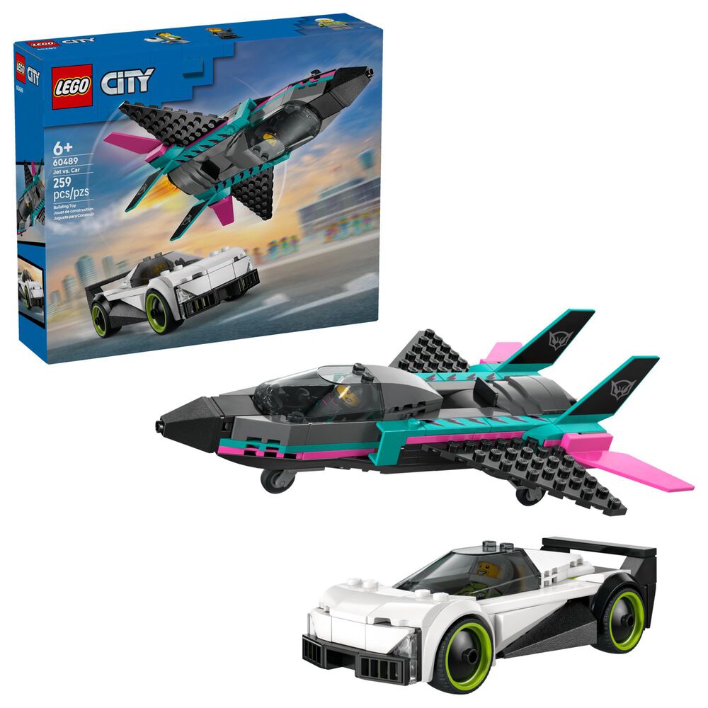 LEGO City Jet vs. Car Building Set, , large