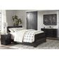 Ashley Huey Vineyard Queen Sleigh Bed in Black, , large