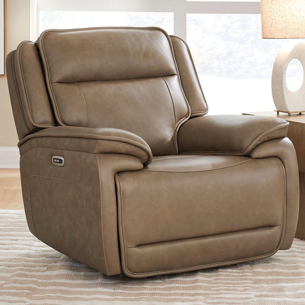 Ashley Glencroft Power Recliner with Adjustable Headrest in Sahara, , large