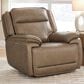 Ashley Glencroft Power Recliner with Adjustable Headrest in Sahara, , large