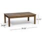 Hearth and Haven Laurel 4-Piece Outdoor Chat Set with Teak Coffee Table in Dark Gray, , large