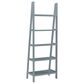 Linon Home Decor Acadia 5-Shelf Ladder Bookcase in Grey, , large