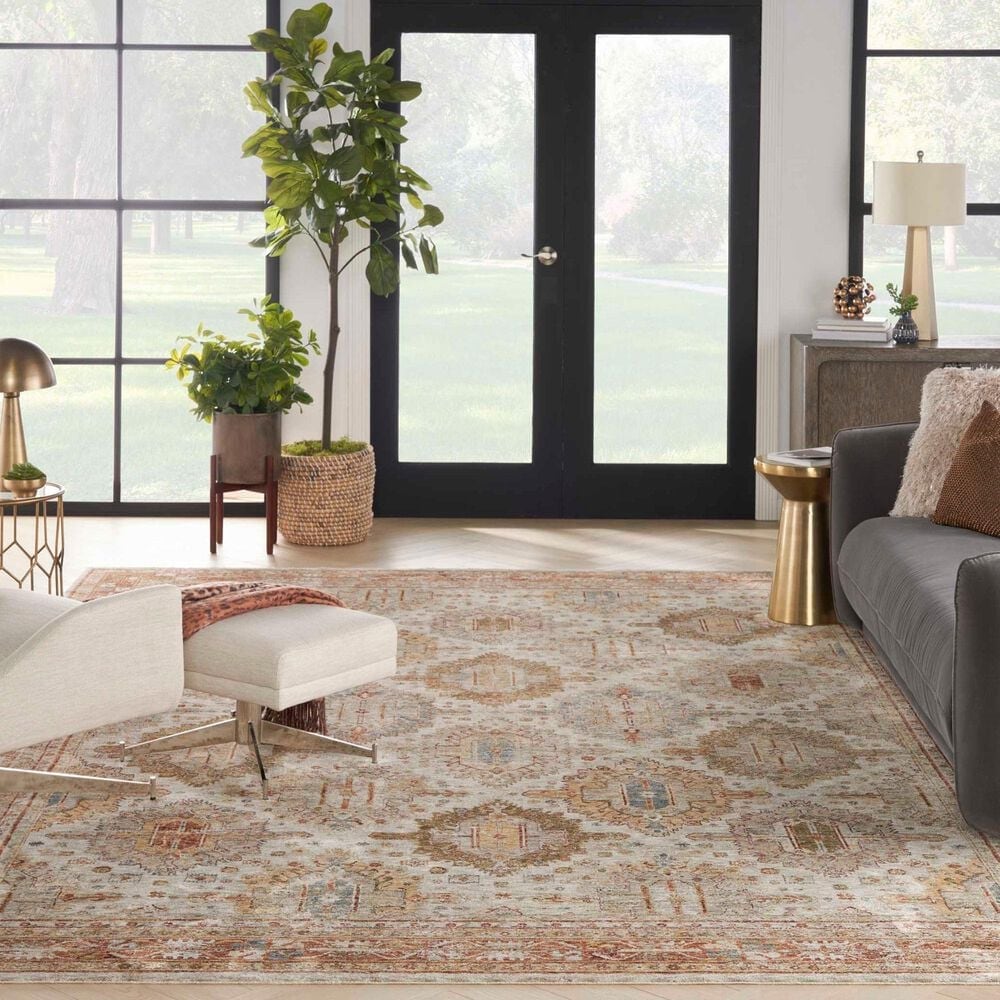 Nourison Sahar 3&#39;11&quot; x 5&#39;11&quot; Ivory and Multi Area Rug, , large