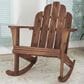 Linon Home Decor Adirondack Patio Rocking Chair in Acorn, , large