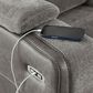 Ashley Mixed Motion Power Reclining Sofa in Shadow, , large