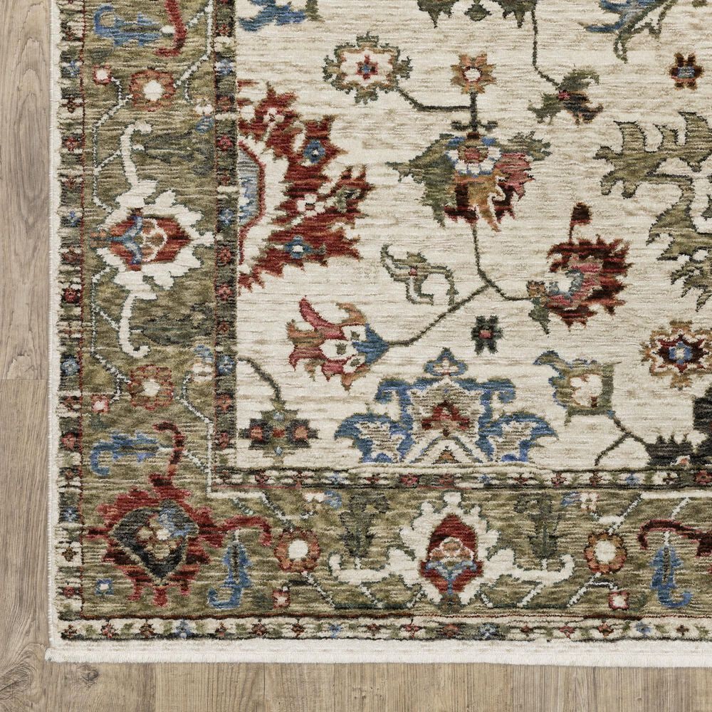 Oriental Weavers Hastings HA03W 2&#39;3&quot; x 7&#39;6&quot; Ivory Runner, , large