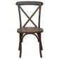 Flash Furniture Advantage X-Back Dining Side Chair in Dark Driftwood, , large