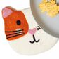 Once Again Home Cat Wool Trivet in Orange, , large