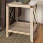 Walker Edison Barn Door Side Table in White Oak, , large