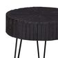 Crestview Collection Drummond Round End Table in Black, , large