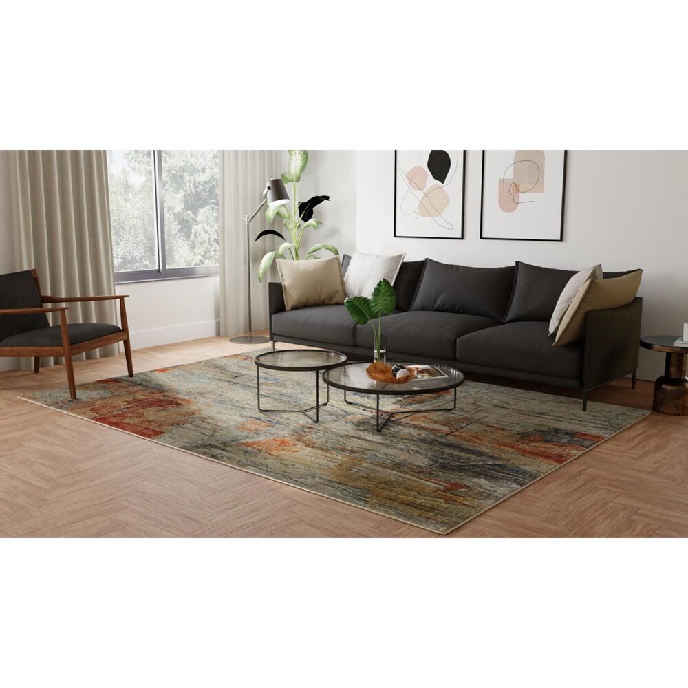 Feizy Rugs Jaxson Ivory and Multi 8&#39; x 10&#39; Area Rug, , large