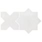 Soho Studio Malta White Star and Cross 6" x 6" Matte Porcelain Tile Kit, , large