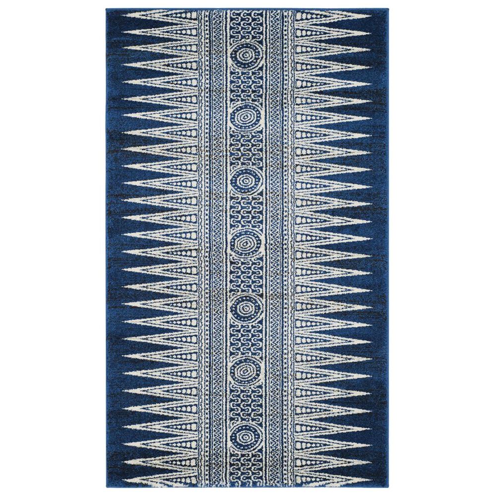 Safavieh Evoke EVK226A 2"2" x 4" Royal and Ivory Scatter Rug, , large