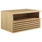 Modway Render 1 Drawer and Shelf Wall Mount Nightstand in Oak, , large