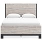 Ashley Vessalli King Bed in Light Gray and Matte Black, , large