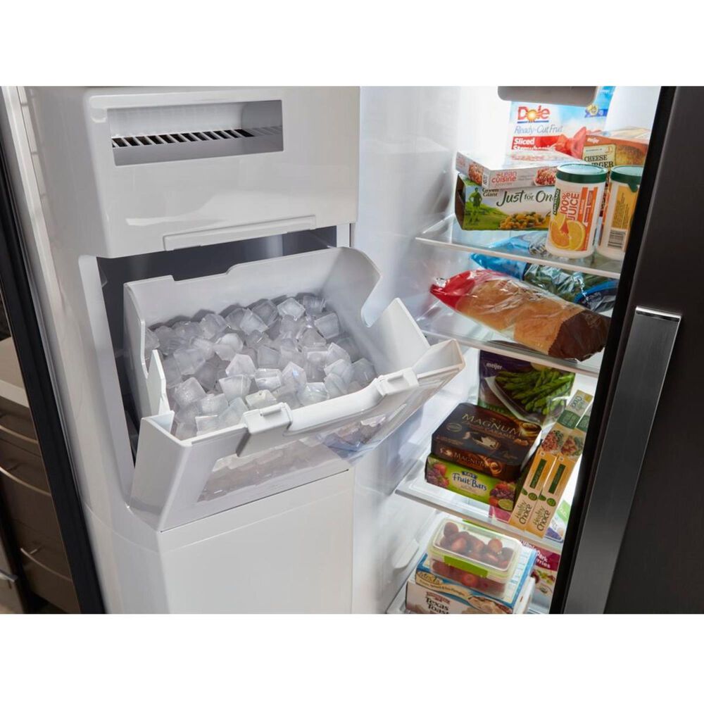 Whirlpool 28 Cu. Ft. 36-Inch Wide Side-by-Side Refrigerator in Black Stainless, , large