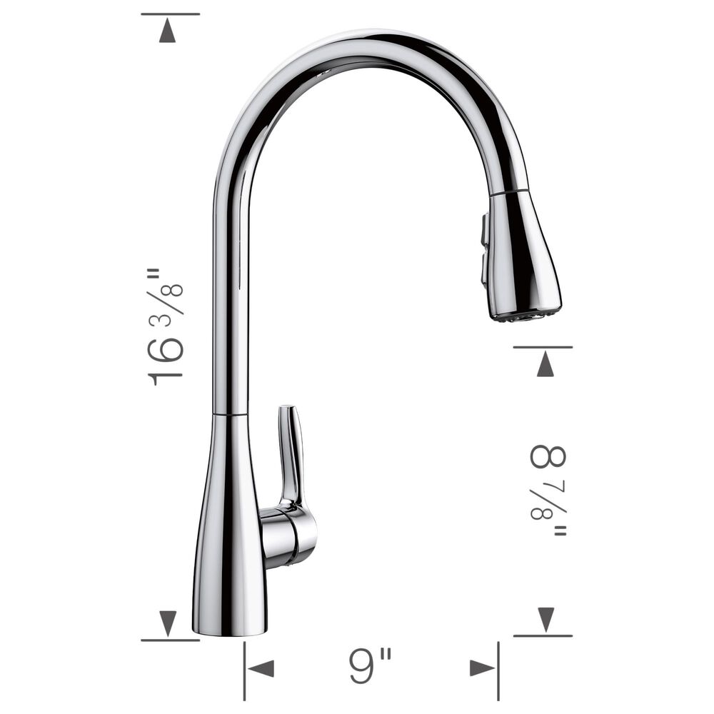 Blanco Atura Pull-Down Faucet in Chrome, , large