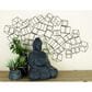 Maple and Jade 48" x 27" 3D Layered Wire Cube Geometric Home Wall Decor in Matte Black, , large