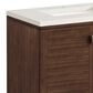James Martin Vanities Amberly 30" Single Bathroom Vanity in Mid-Century Walnut with 3 cm Lime Delight Quartz Top and Rectangular Sink, , large