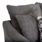 Moore Furniture Eastbrook Stationary Sofa and Loveseat Set in Shasta Charcoal, , large