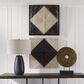 Uttermost Seeing Double Rope Wall Squares in Black and Off White (Set of 2), , large