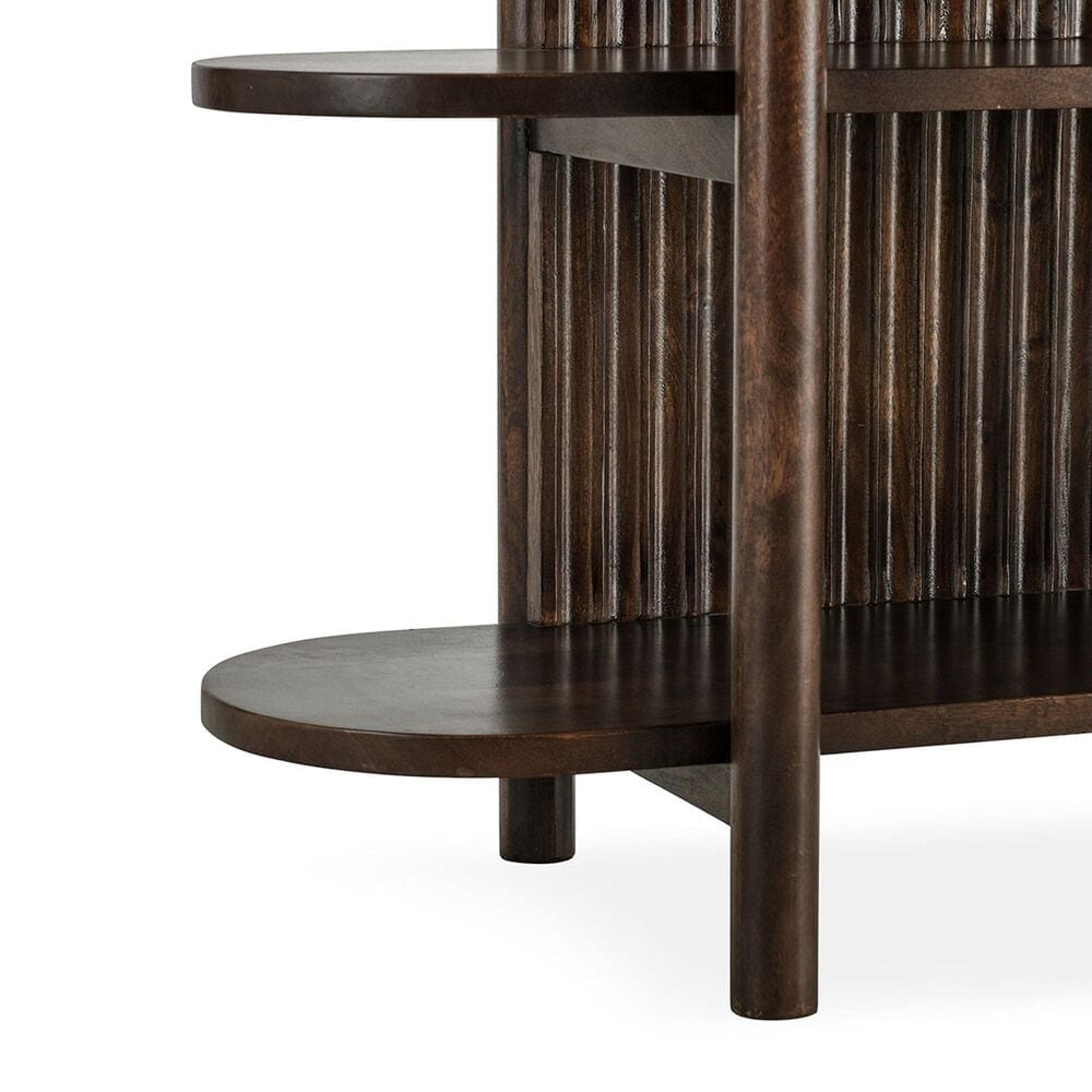 Classic Home Redford 81&quot; Tall Bookcase in Bark Brown, , large
