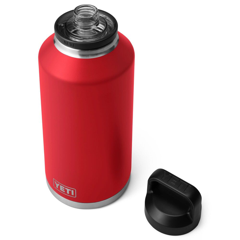 YETI Rambler 64 Oz Water Bottle with Chug Cap in Rescue Red, , large