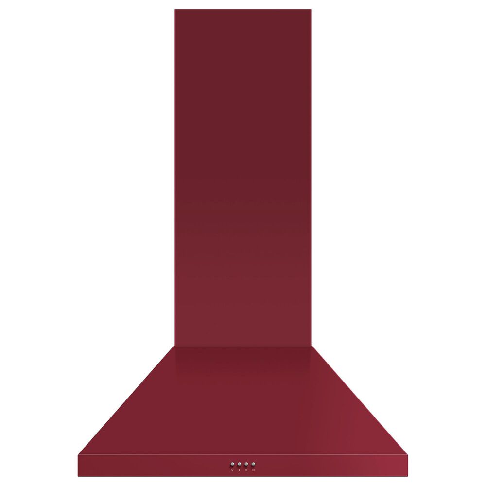 Fisher and Paykel 30" Classic Wall Hood with Pyramid Chimney in Red, , large