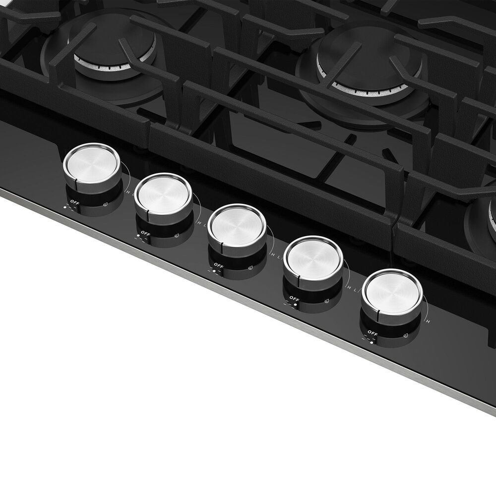 KitchenAid 30&quot; 5-Burner Gas Cooktop in Black, , large