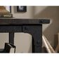 Sauder Steel River Desk in Carbon Oak and Black, , large